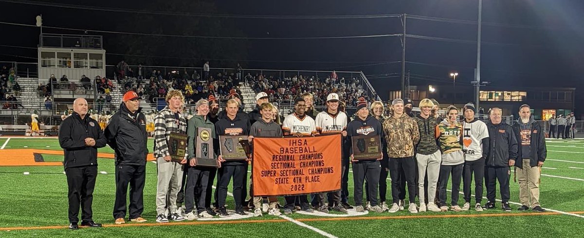 Was great to be honored tonight at the Homecoming football game! Never gets old celebrating this group!