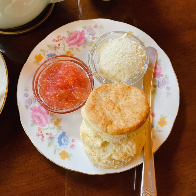 これはたまたま推しカラーのポットがきて大興奮したもちショお店にでっかいネコチャンもいてこれまた大興奮 