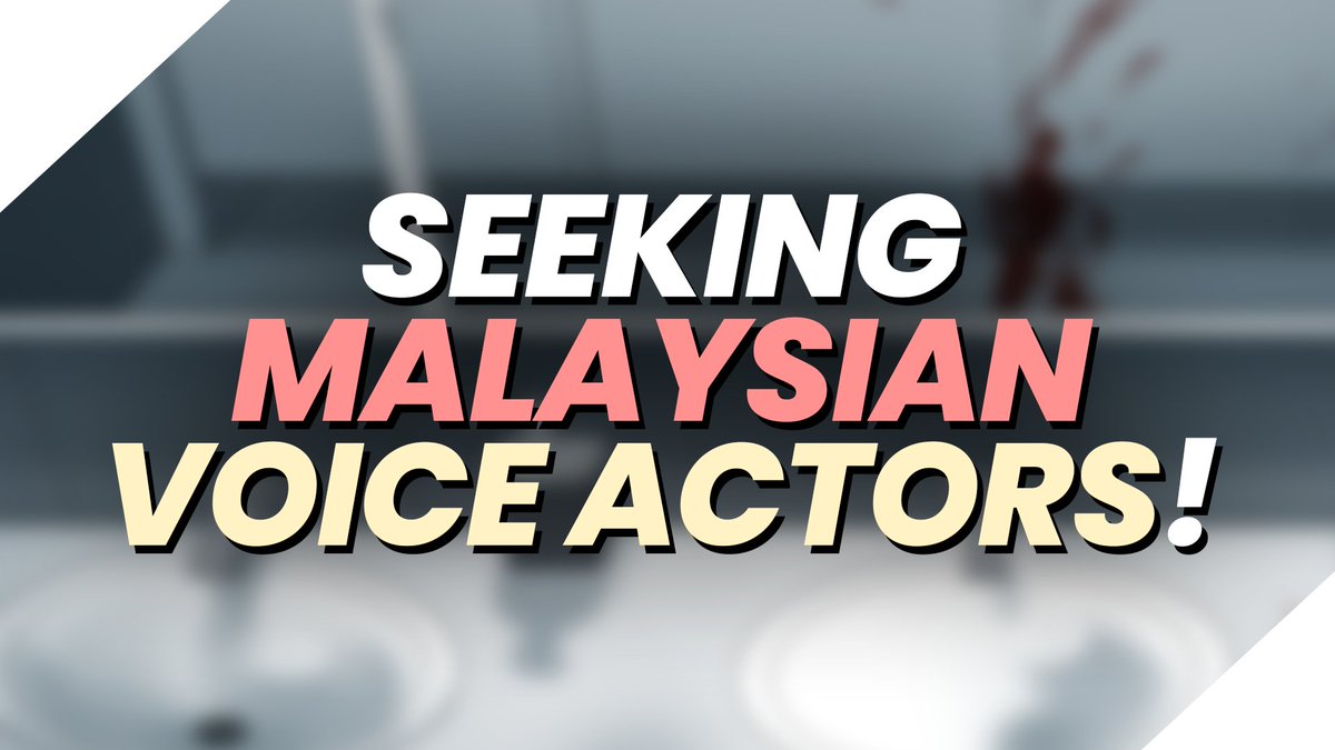 ✨ 24-HOUR, NON-U CASTING CALL ✨

Seeking MALAYSIAN voice talent for a PAID ($3 per line) #WEBTOON dub. Bonus points if you speak Malay! 

Quick turnaround - Must be available to record ASAP.

Please drop your demo reels &amp; recommendations in the comments below! ⬇️