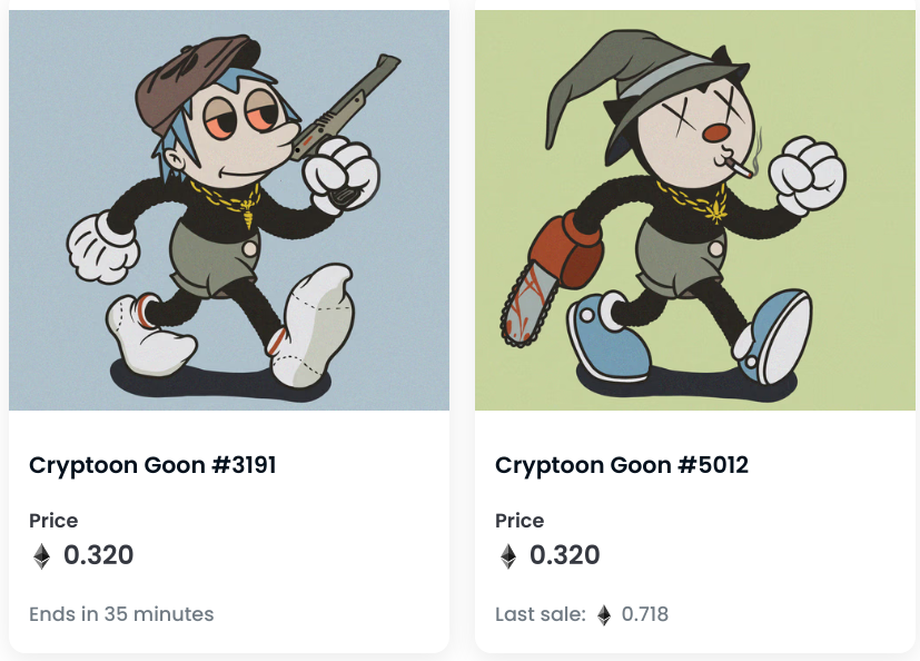 Legume_tomb's tweet photo. just buy the fucking floor @Cryptoon_Goonz  now, so you don't have to buy it off me for 2x the price in the future. These 2 Goonz are literally on the floor, and they are 🔥🔥 https://t.co/eGJgisU2DH