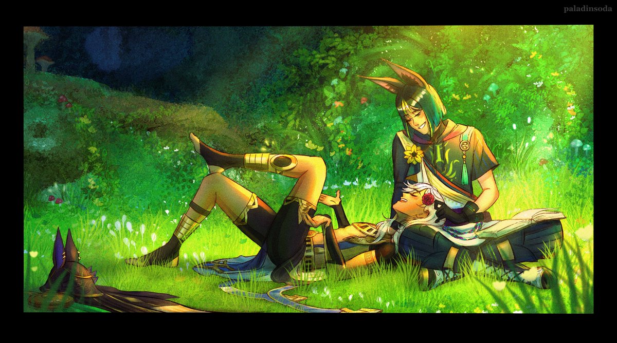paladinsoda's tweet photo. "..and there were like 500 of them"
"oh yeah?"
"ok maybe not 500 but then i..."
#cynonari #cyno #tighnari #GenshinImpact https://t.co/Kh4lzO0ys6