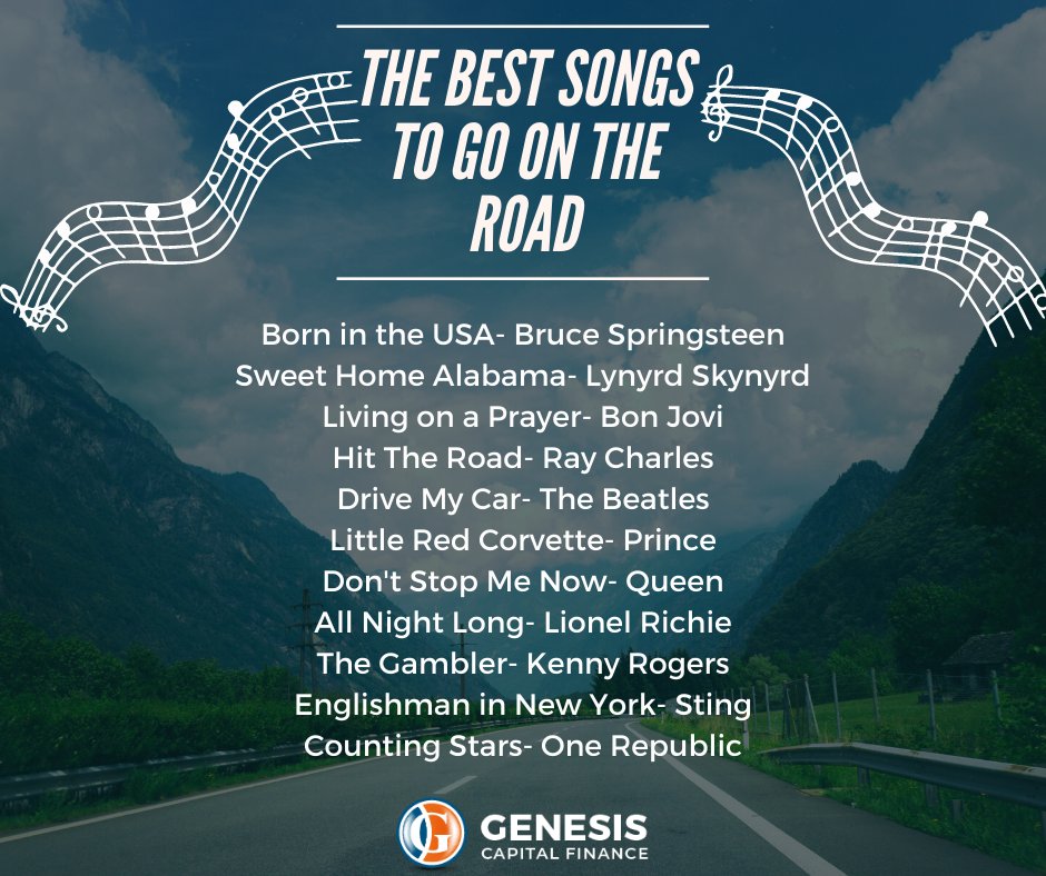 genesiscapfin's tweet photo. The best songs to go on the road! Happy Friday playlist. 🚚🎼🎵💛

https://t.co/94HMFgUc4F

#trucking #Playlist #driving #Finance https://t.co/B8torg2WPB