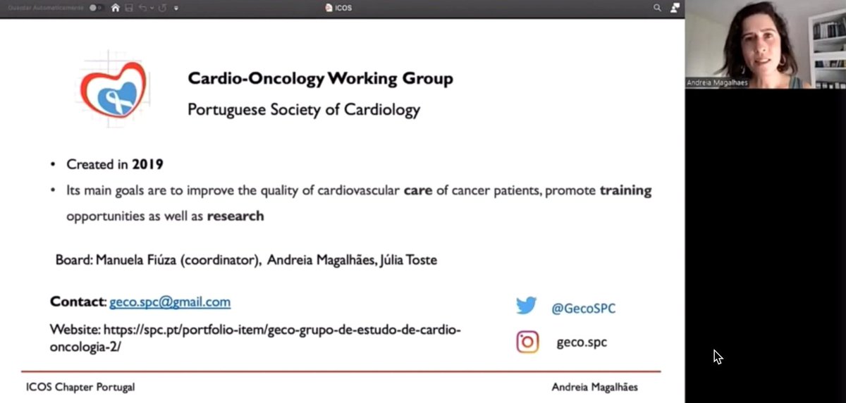 GecoSpc's tweet photo. ICOS Chapter Update - Portugal at #GCOS22 #CardioOnc #CardioOncology #CardioOncoPortugal https://t.co/F7djztWNvj