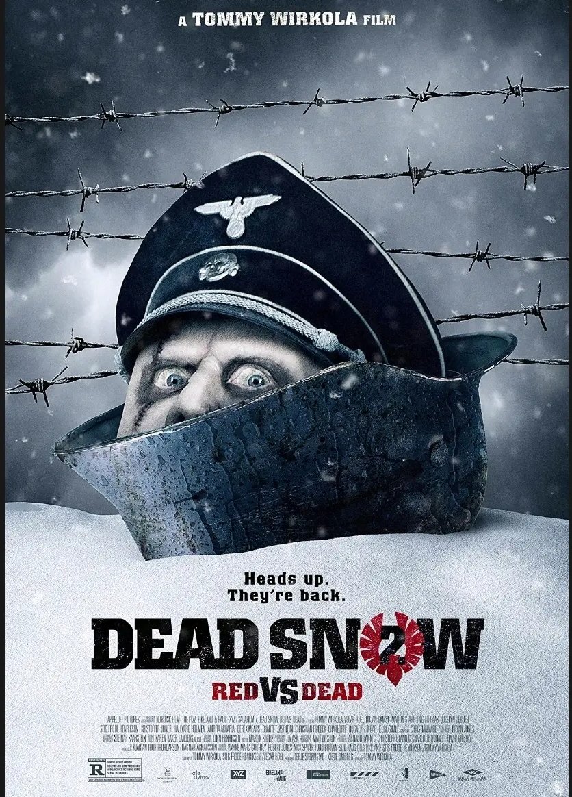 BadMovieCult's tweet photo. #nowwatching
Dead Snow 2 (2014)
Still on the run from a group of Nazi zombies, a man seeks the aid of American zombie enthusiasts & discovers new techniques for fighting the zombies
#horrormovies #Horror #deadsnow #deadsnow2 #zombies #nazizombie #halloweenmonth #halloween https://t.co/YgI4Tvsc0W