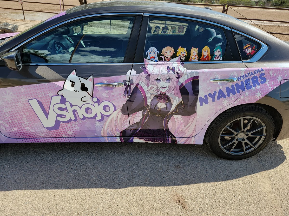 hadleybrawl's tweet photo. Itasha Complete. Shoutout to everyone who made this possible:
@RatNotch Inspiration (2021 Post)
@theGunrun For the Premium Assets and for all things Vshojo
@NyanNyanners For the awesome design
@lowstandardsdesigns (Insta) Artist
@centerlinewraps (Insta) Print and Application https://t.co/sQFfVRuaVg