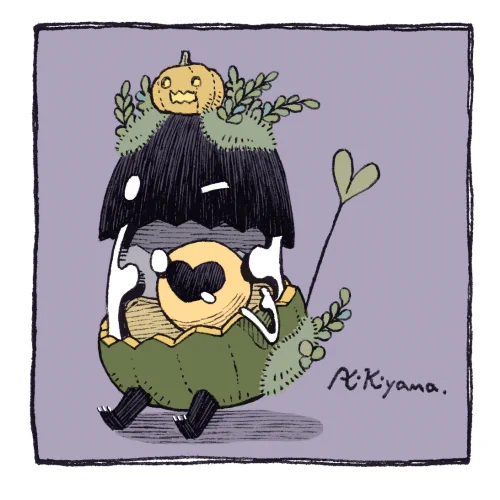 ミドカボのサビ🎃🌱

#イラスト 
#ハロウィン 