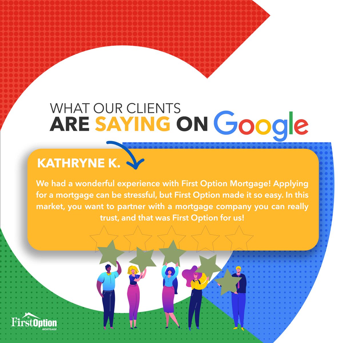 FirstOptionMtg's tweet image. ⭐ ⭐ Check out what the #people have to say about their experience working with us. ⭐ ⭐

#Sayhello to a less-stressful, professional, and easy-going experience. 

Contact me today for more info on how we can get started on your home loan journey, together!