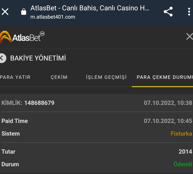 Coinlist_34's tweet photo. Atlasbet yine her zaman ki gibi harika https://t.co/XIDiC3Gw3q
