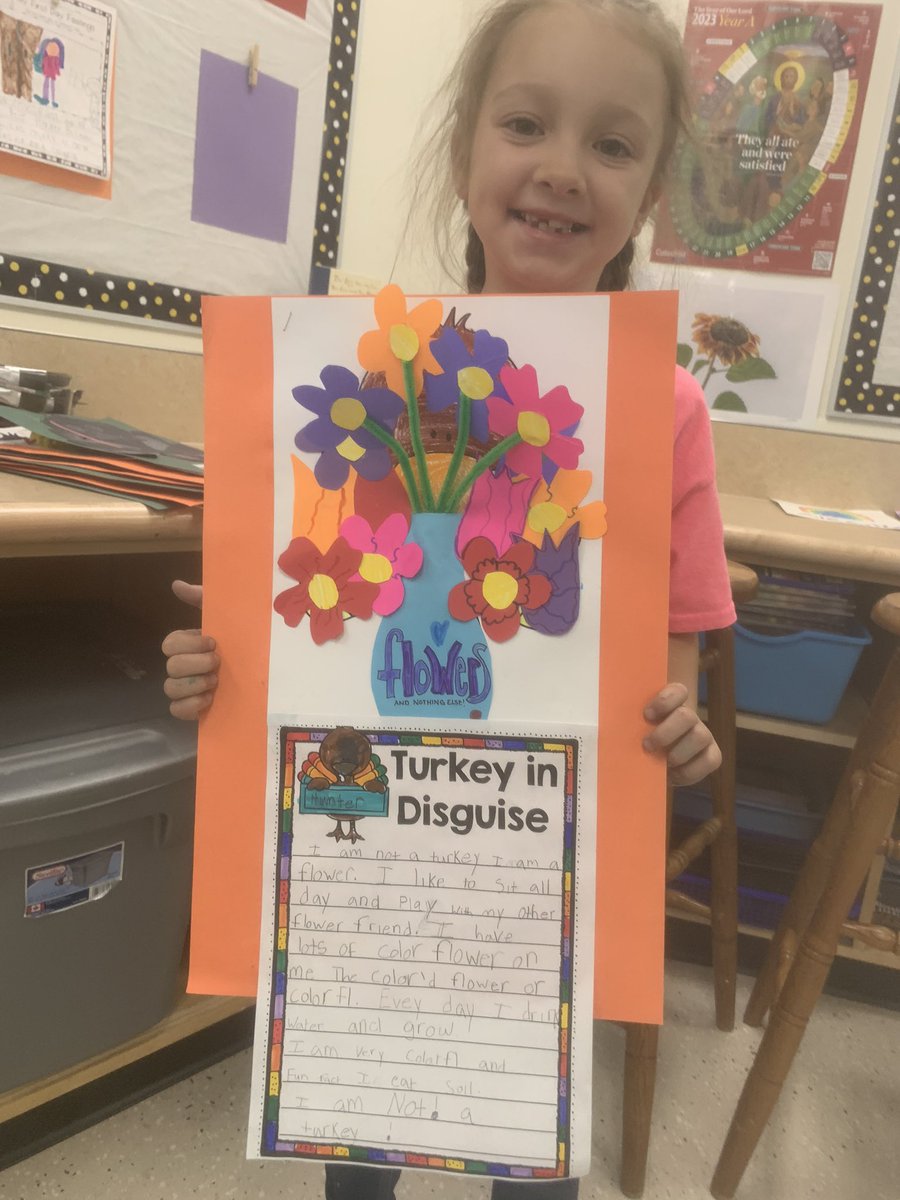 My FAVOURITE grade 2 project was underway this week &amp; my oh my did we have a blast! All of my students were so creative in their writing and disguising. There is no way these turkeys will end up on anyone’s dinner plate this weekend! <a href="/StPatrickSch2/">St.Patrick Catholic School Camrose</a> <a href="/EICSCatholic/">Elk Island Catholic Schools</a> #EICSCatholic