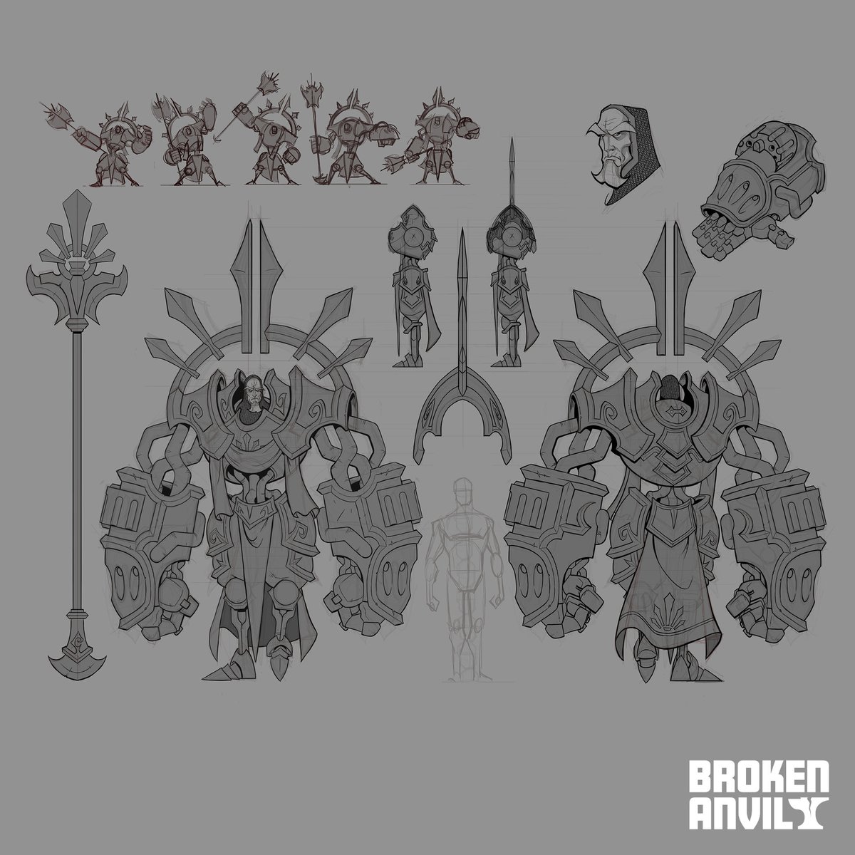 Malicious, ruthless, and mighty: Grand Adjudicator Belcroft of the Shattered Empire. Concept art by @cwalton73. 🔗 Sign up for news loom.ly/QTGmJq4 #conceptartist #miniatures #painting #paintingminis #warhammer #tabletopgames #wargames