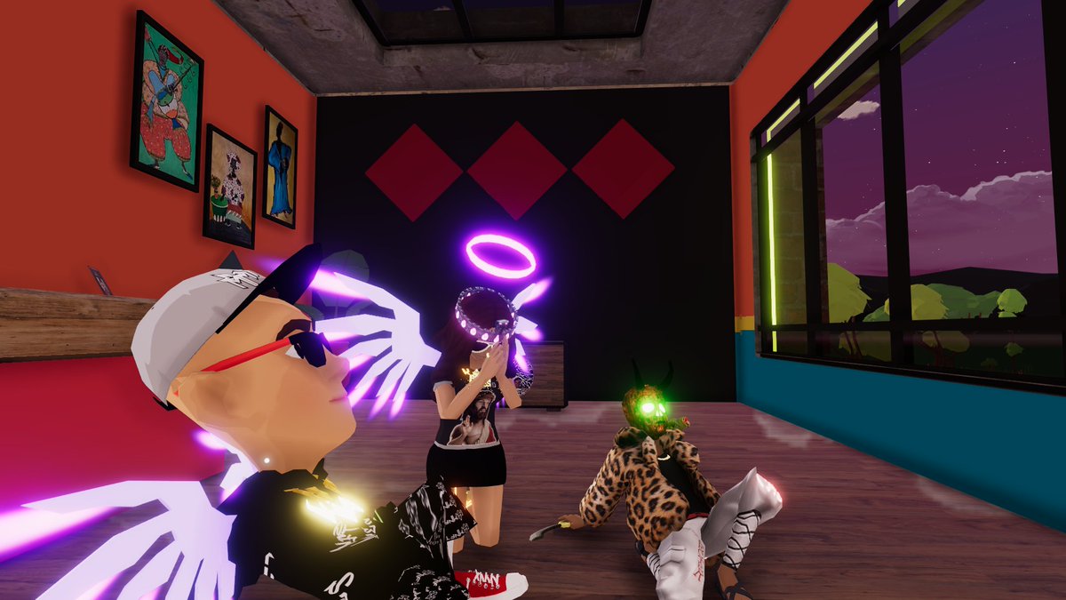 Some of us pray, some of us chill... 
And everyone is waiting for the Grand Opening of <a href="/TheHolyOnesNFT/">The Holy Ones</a> 💜 while listening some some salsa beats <a href="/TheTemple_RIP/">TheTemple.RIP</a> -150,18

<a href="/multinft/">MULTI</a> <a href="/Skazsverse/">SkɅz</a> <a href="/Tuda_moon/">Tudamoon.eth ⬡</a> 

#ThatsHoly #HolySmokes #DCL #Decentraland #MANA #ETH #Web3 #NFT #WAGMI