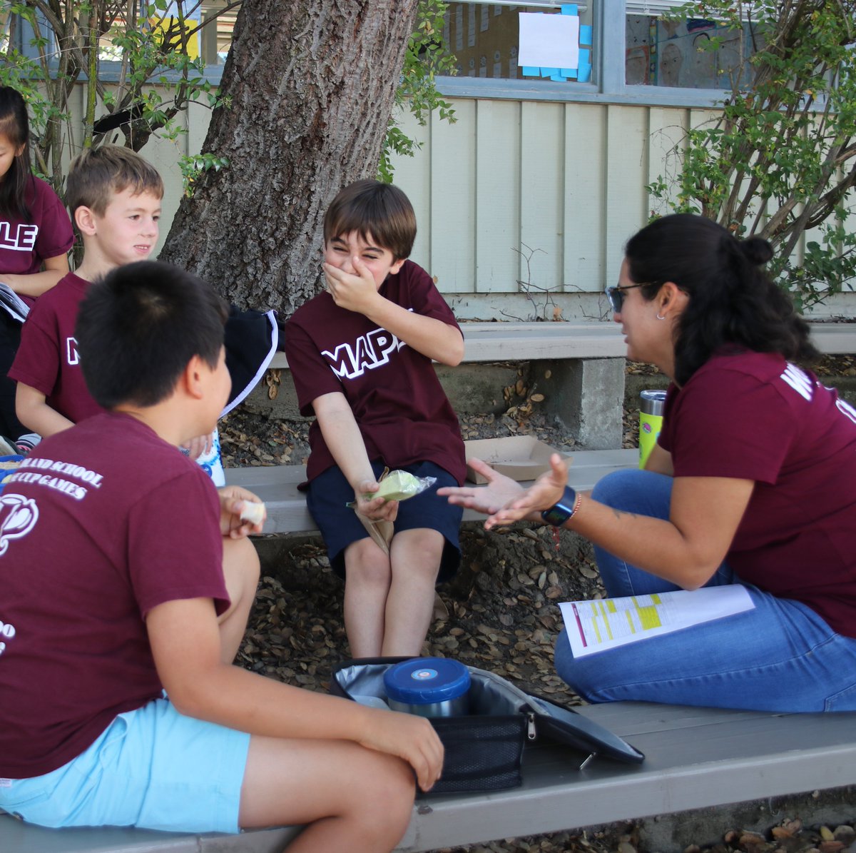 WoodlandPK8's tweet photo. It's Buddy Lunch Day! The smiles, the laughter, the volume, the fun, and the connecting were in full force this afternoon! Up next, House Cup Games! #gocypress #gomaple #gooak #gocypress #buddylunch #housesystem https://t.co/wcyVYS606g