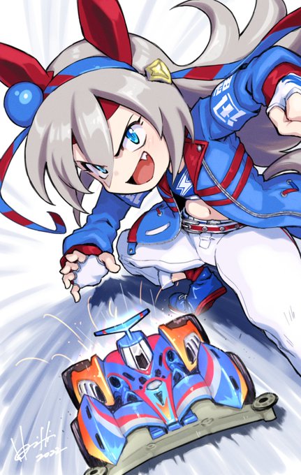 #あなたのあお色の作品を見せてください 
#ウマ娘
こいつがおったわ! 