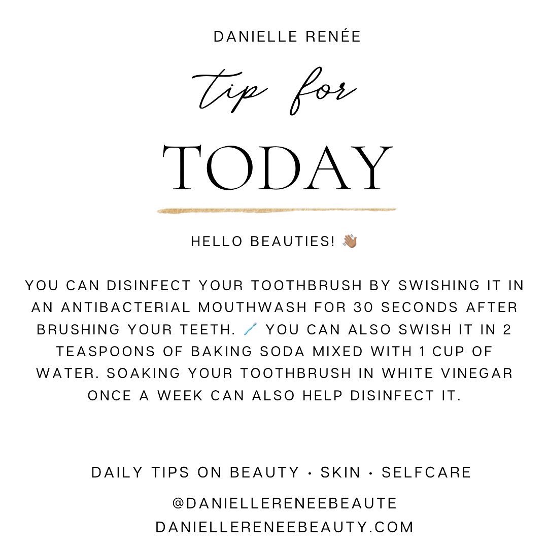 dani_dials's tweet image. Rinsing your toothbrush isn’t always enough! See blog: daniellereneebeauty.com/post/disinfect…

#tipoftheday #beautytips #skintips #selfcaretips