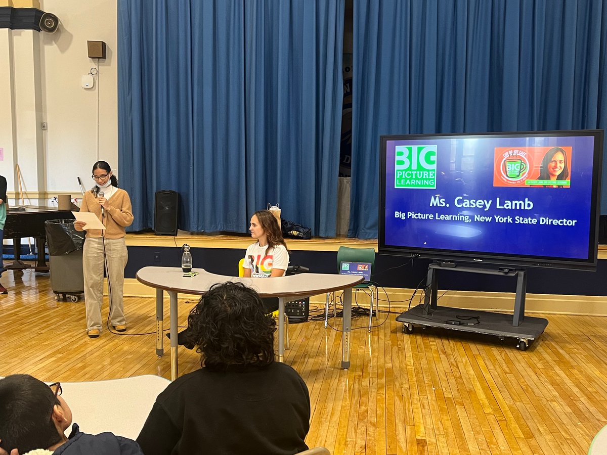 NFAWest's tweet photo. Guest Speaker Series Highlight! Thanks to @CaseyLamb07, New York Director for @bigpiclearning  for talking with our students about her personal and professional journey! She also shared the importance of being a BPL student in @newburghschools and the BPL Network! @bp_living https://t.co/rjbpb9gHnd
