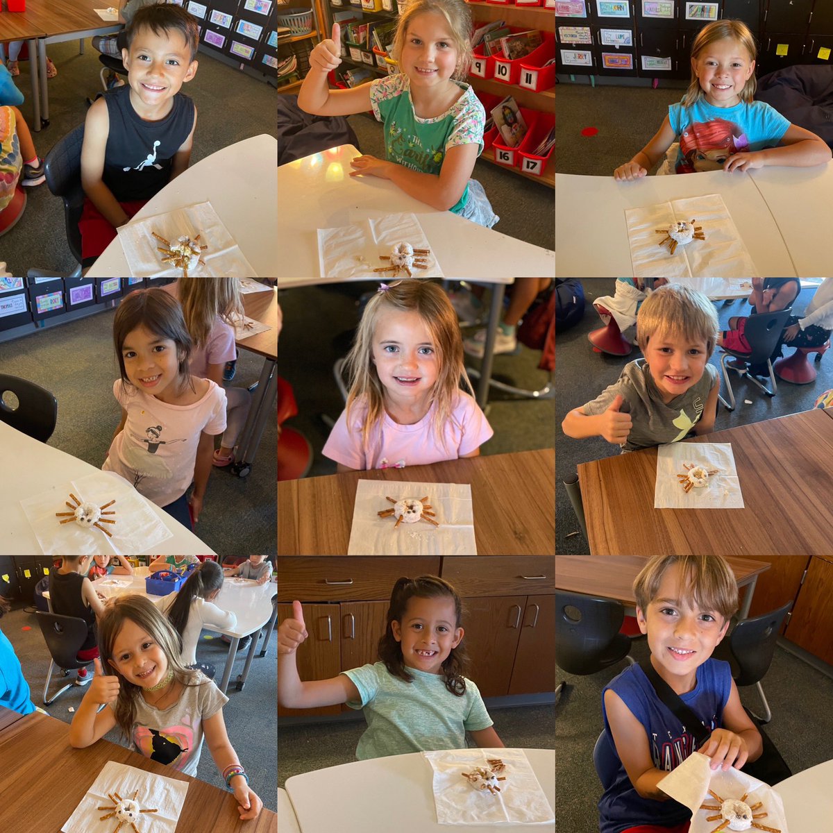 MsKOndelacy's tweet photo. We had another fantastic week in @gowilsonrangers 🥇 grade! We kicked off our next writing unit with our favorite ¿Cómo hacerlo?..Una dona araña 🕷️🍩 @MrsYoungTX #FirstGradeForever #SomosBilingües https://t.co/pkLXhUkBPa
