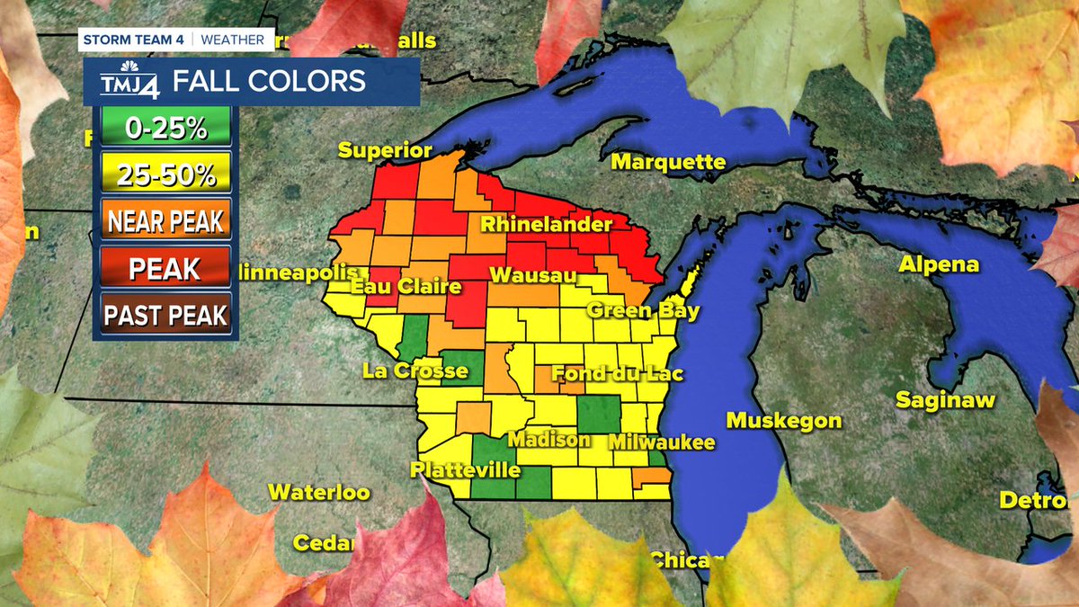 Want to check out the fall colors this weekend? Most of Northern Wisconsin is near or at peak color change! If you snap any pretty fall photos, be sure to share them with us!
