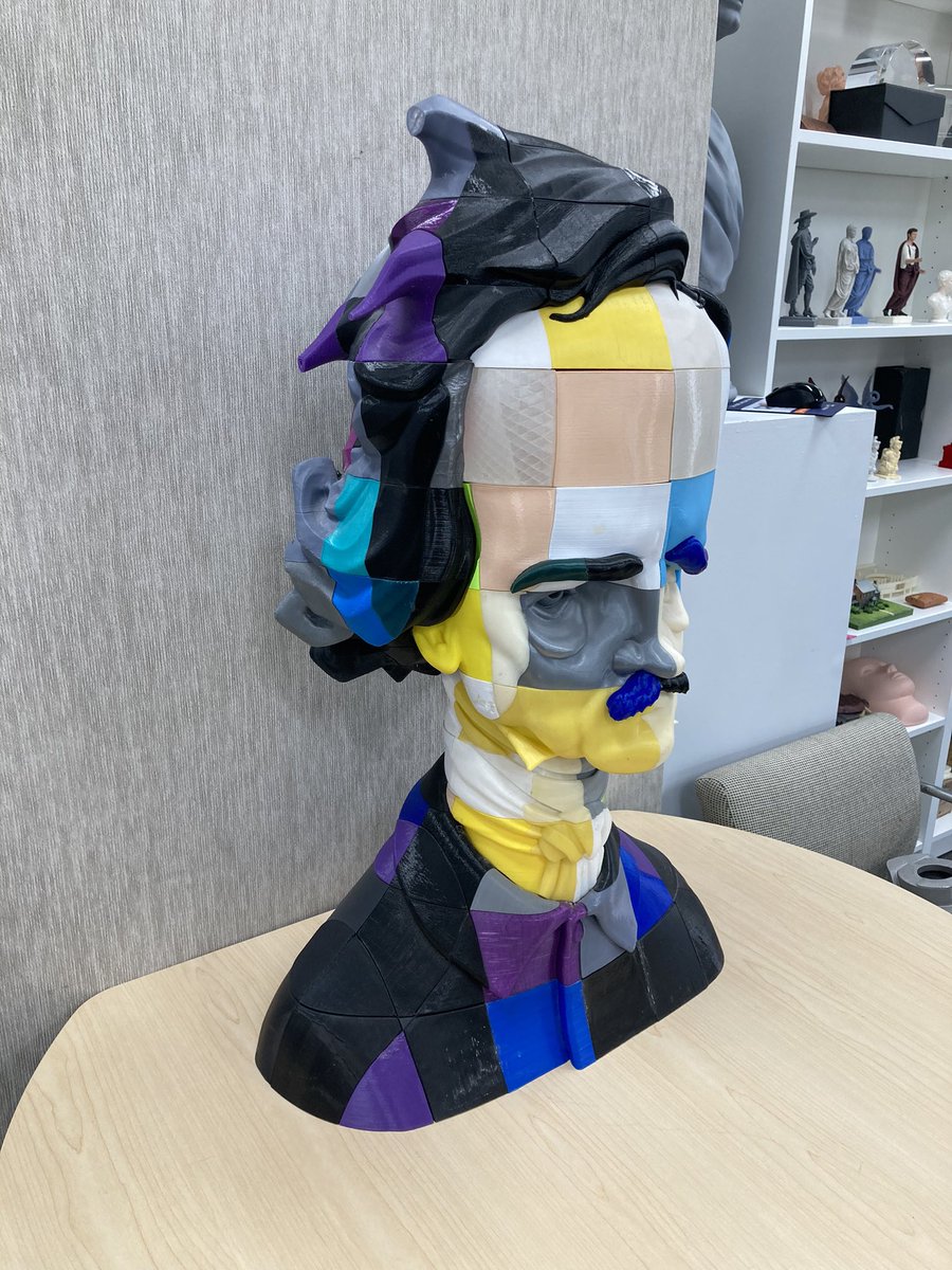 A 3D printed tribute to #EdgarAllanPoe made by #WeTheBuilders led by <a href="/tblatt/">Todd Blatt</a>. Fitting for #MFGDay2022