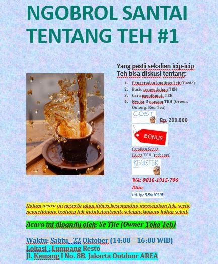 tokoteh's tweet photo. Setelah hampir 3 tahun tidak mengadakan kelas teh. Kali ini buka kelas ttg Nusantara serta khasiat dan cara penyeduhan yg benar #maubelajarapa #tehnusantara #alabaster #tealover https://t.co/4ilMkNwNYk