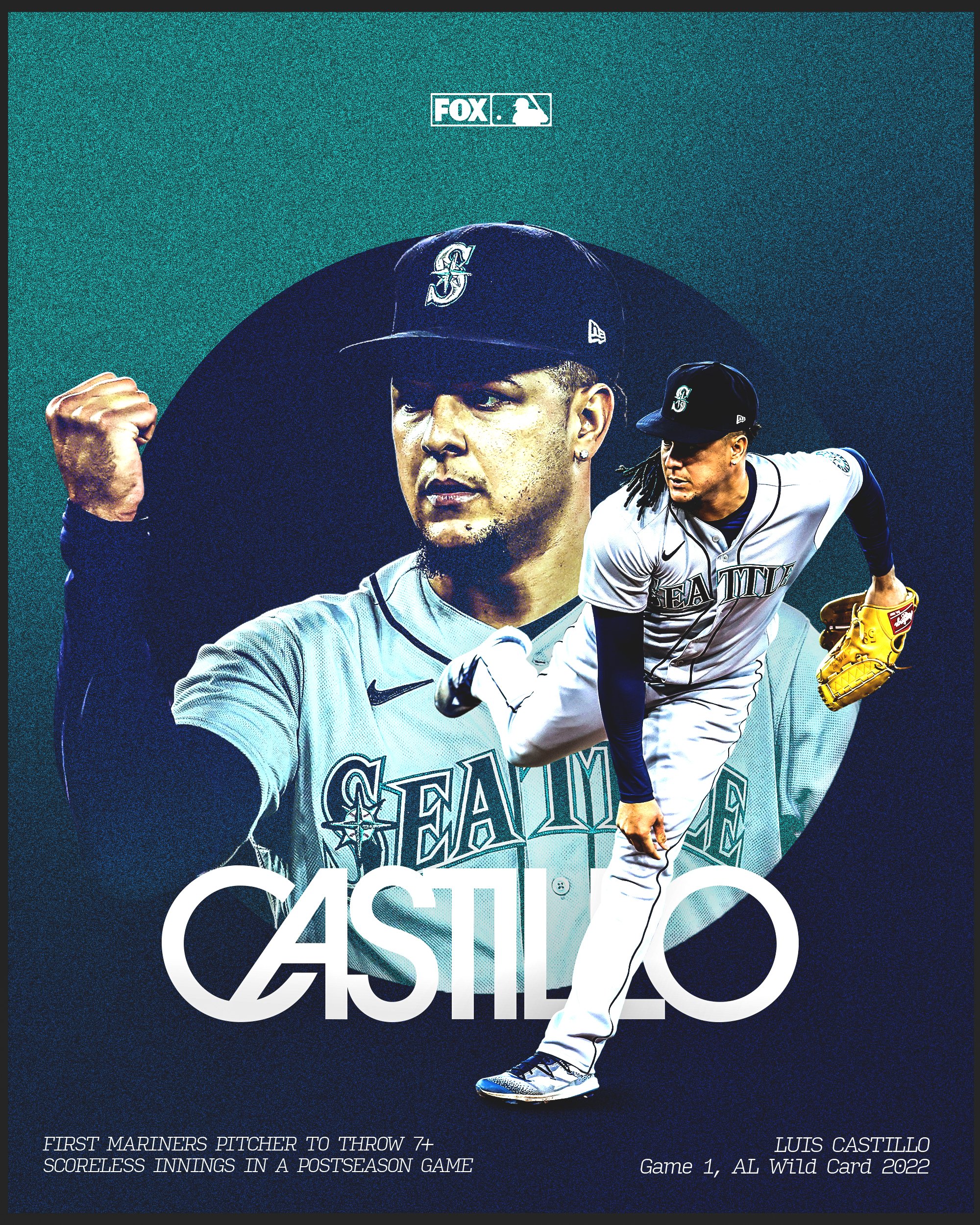 FOX Sports: MLB on X: Luis Castillo makes history in his first postseason  start with the Mariners 👏  / X