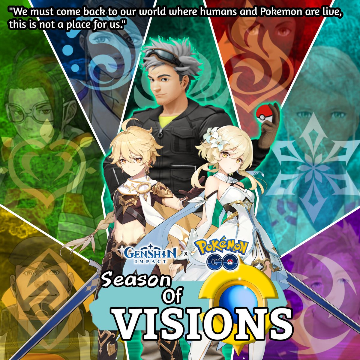 ArikaMario's tweet photo. #ProfessorWillow : "We must Come Back to OUR WORLD where humans and Pokemon are live, this is not a place for us."
--
Please make this Happen!!
#GenshinImpact x #PokemonGO #Crossover #LeaderCandela #LeaderBlanche #LeaderSpark #LeaderSierra #LeaderArlo #LeaderCliff https://t.co/8f0wn19LPO