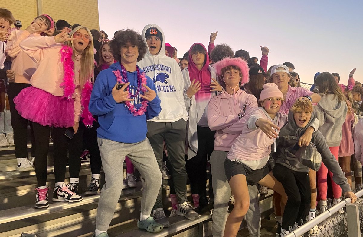 SJHS students can always be counted on for their school spirit….
#wehavespirit #pinkout #sjhs