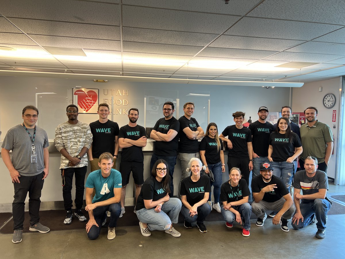 jumps's tweet photo. Thank you to the @waveipt team who volunteered their time with the @utahfoodbank last week to help pack boxes of food for distribution to those in need. I'm proud to be part of an organization that gives back to our communities, both environmentally and socially.

#giveback https://t.co/HwsC9YCJwj