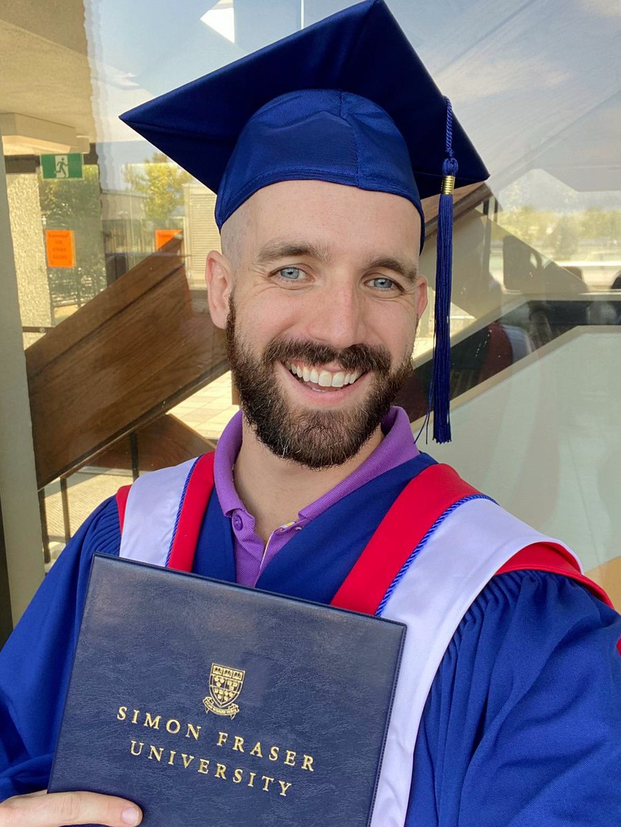 Congrats to my partner, Duncan, for earning his Master's Degree in Education today. Super proud!