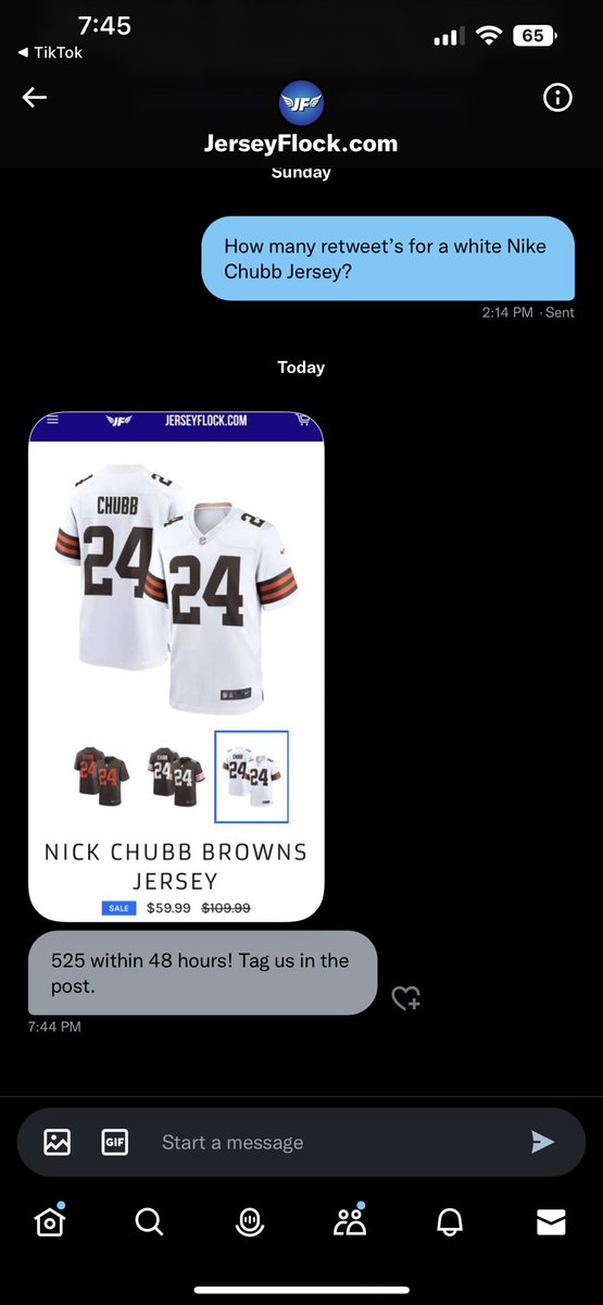 Resniikk's tweet photo. PLEASE GAS THIS UP!! 

@JerseyFlock 

#Cleveland #browns #nfl #Jersey #TrendingNow #chubb https://t.co/tsZsmsgnUU