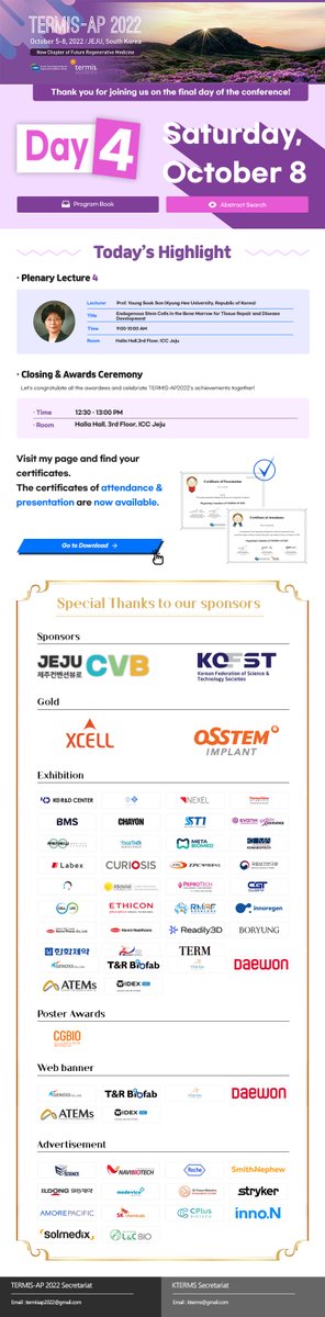 Thank you for joining us on the final day of the conference!  #termisap #termis #kterms #certificate #thankyou