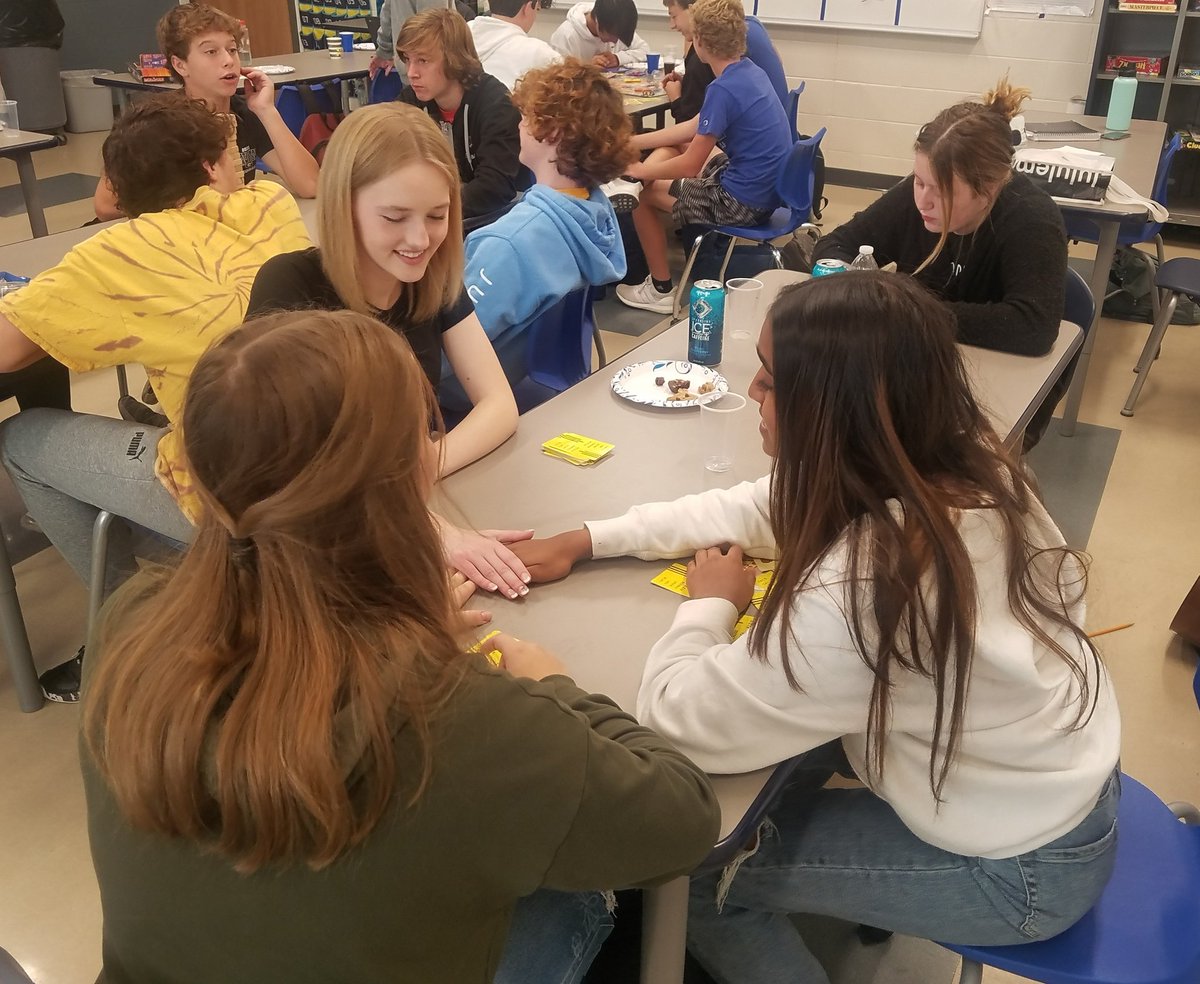 wcsPHSpt's tweet photo. In the annual tradition of a fun, bonding and productive Friday event in my classroom, the students' joy was my joy today. Happy Fall Break! #GoPageGo https://t.co/OaBHB4hv5K
