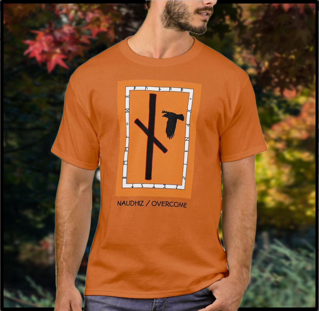 #Autumn is here. The #fires of Autumn will soon be a necessity. That's why this beautiful 'Need-Fire' #Rune #Naudhiz 100% Cotton #TShirt was created zazzle.com/rune_shirt_nau… Overcome #obstacles manifest #spiritualprotection step 4th into #manifestation #jötunn  - use their powers!