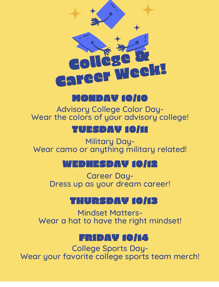 Next week at NMS: show your spirit- participate in all the FUN! 🐎