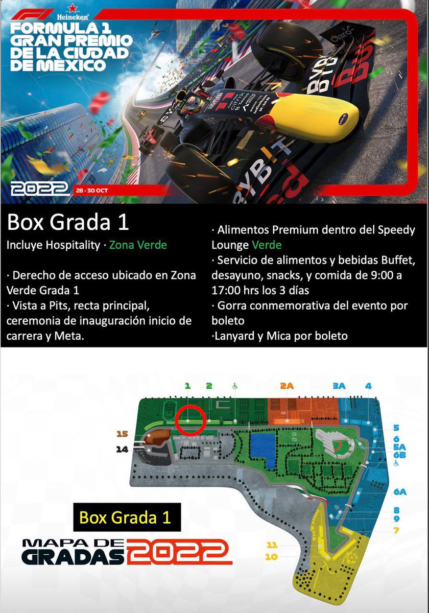 razagave's tweet photo. ¡Tengo boletos para la #F1! 
Quién esté interesado favor de llamar al 55 4052 1324 con Alberto Fajardo.
¡Llama ya, porque se agotan! https://t.co/iypqCYGvPi