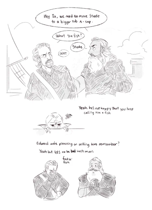 Izzy is always suffering #ofmd #ourflagmeansdeathfanart 