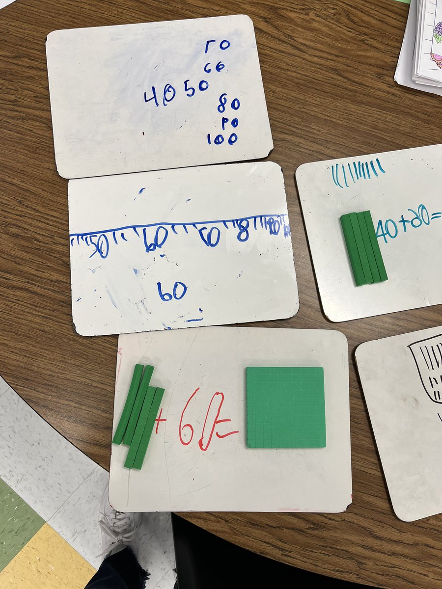 MsLaney_2nd's tweet photo. I have been so impressed with all the strategies I’ve been seeing during our math lessons!
Here was today’s problem: Pencils are sold in boxes of 10 pencils. Mr. Lee needs 100 pencils. He has 40 pencils. How many boxes of 10 pencils should he buy? https://t.co/9F76Bd5Bhv