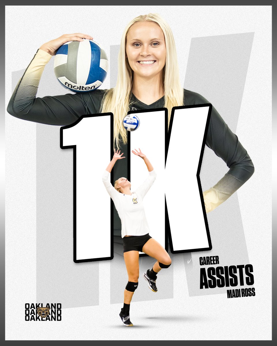 OaklandWVB's tweet photo. 𝗦𝗛𝗘'𝗦 𝗗𝗢𝗡𝗘 𝗜𝗧

Welcome to the 1K club, Madi. 👏 https://t.co/Qnhapuf06s