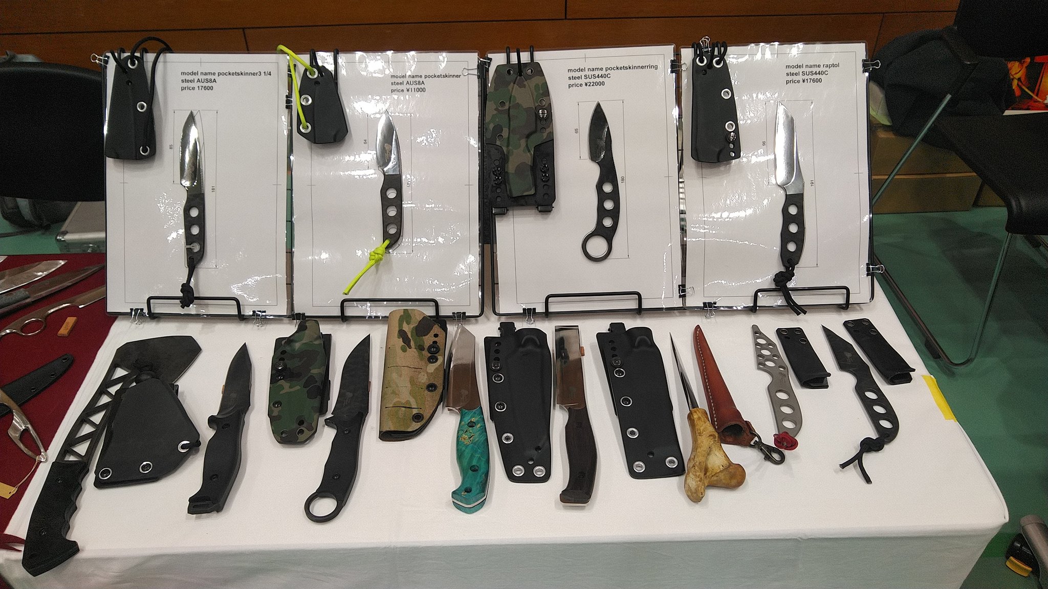 Makkari knives on Twitter "本日は関アウトドアナイフショーです。皆様の来場をお待ちしています https//t