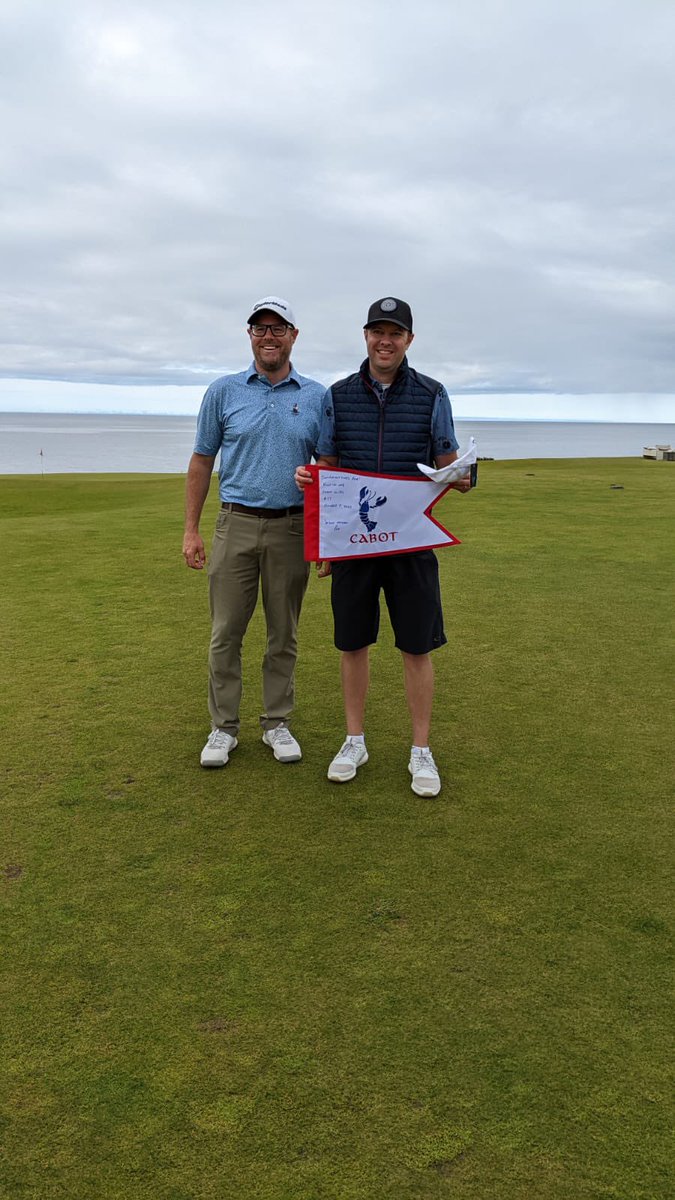 TheRyanZap's tweet photo. What a day at @cabotcapebreton. I couldn’t think of a better place to get my first hole in 1. And for it to happen at the 17th at Cliffs is even better. Not sure anything will top this https://t.co/91uokxZH9s