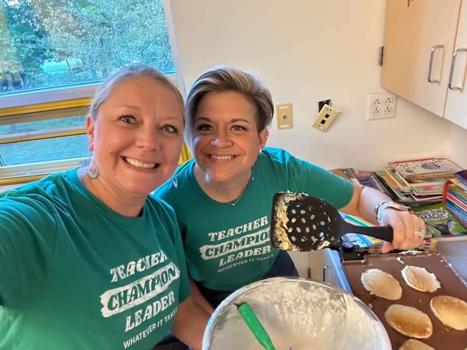Family First Friday breakfast kicked off today! Do your best to take care of your staff and they will do their best to care of the littles ❤️ @SarahSajohnson one day we hope you can make it! #connect