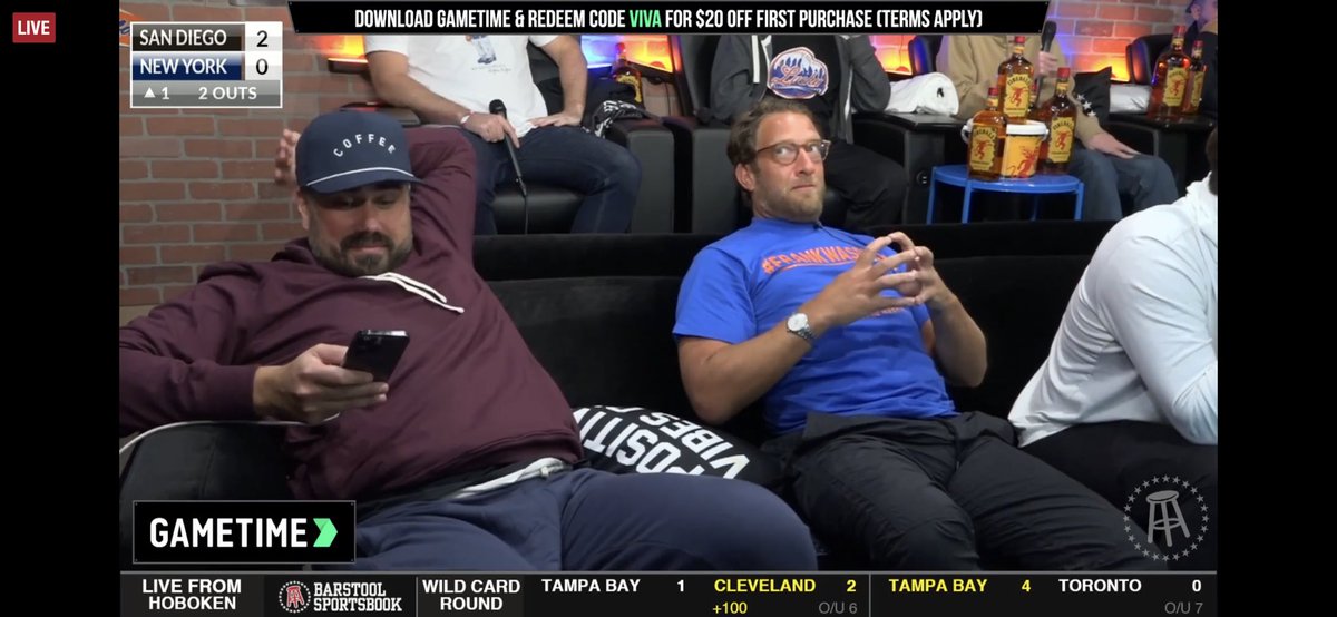 DJ_RYZ's tweet photo. That moment when you get to watch a fan base get their hearts ripped out one inning in @stoolpresidente @BarstoolBigCat https://t.co/L8HfG1bvpT