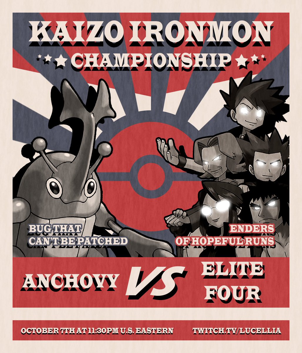 Lucellia on Twitter "ELITE FOUR TIME!!! GOOD LUCK ANCHOVY!!"