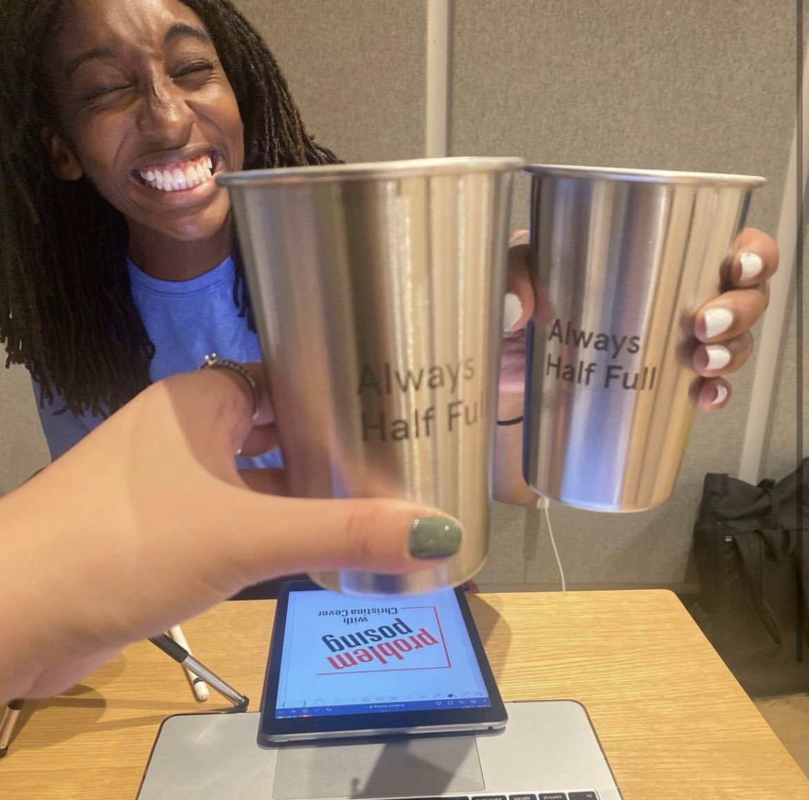 prblemposingpod's tweet image. Recorded the next episode of #ProblemPosing today with co-teacher @deidremlevy, a Special Education teacher, advocate and activist in Brooklyn!