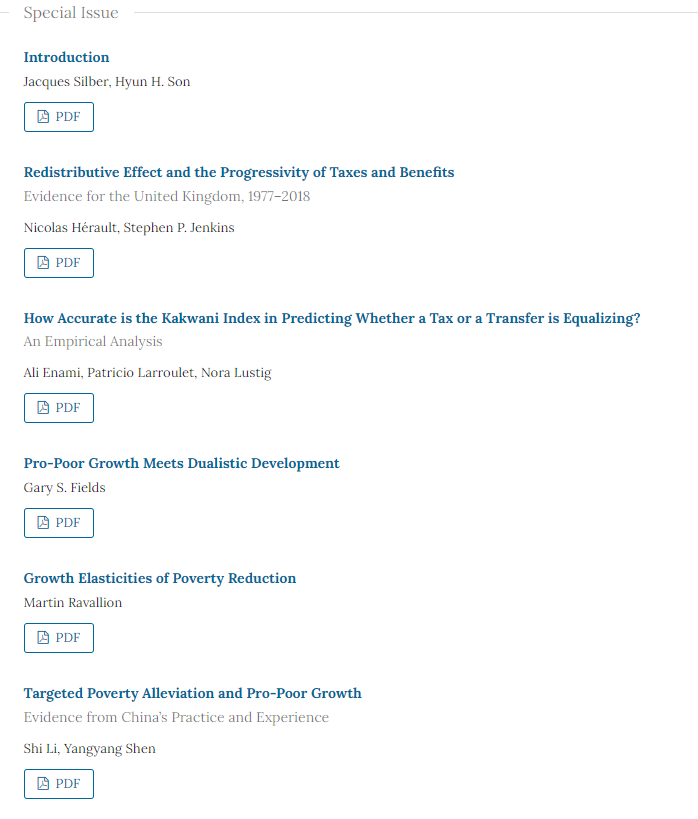 Volume 31, Numbers 3-4 (September-December), the latest Special Issue of the Journal of Income Distribution is now posted to the JID website (jid-online.org).  Check it out and subscribe for a full view!