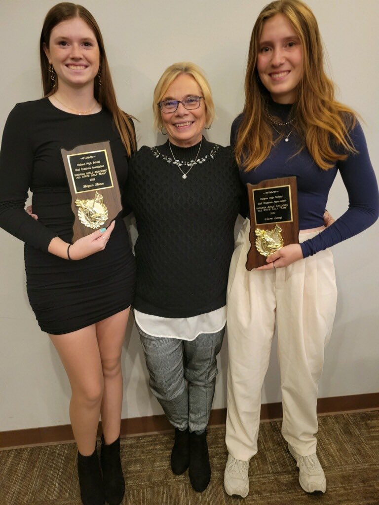 So so proud of these 2!!!  Academic all state. Leaving quite the legacy for future Broncho golfers.