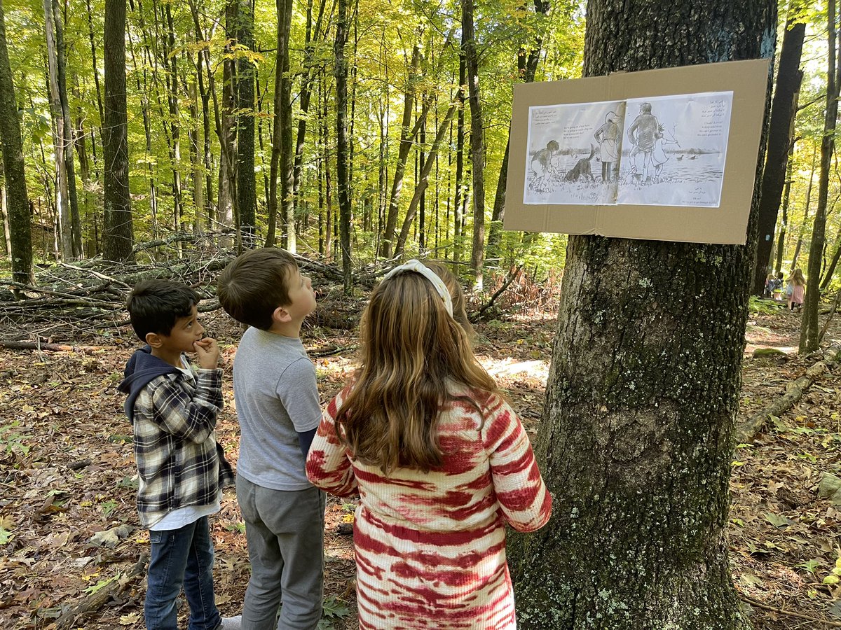 We’re going on a bear hunt! Today, Mr Deitz and Ms Pritchard took our students on a story hike on our nature trail. This weekend, families are welcome to follow the path and read the 18 parts of the “Bear Hunt” story together! Happy long weekend! #FPSLeadingtheway