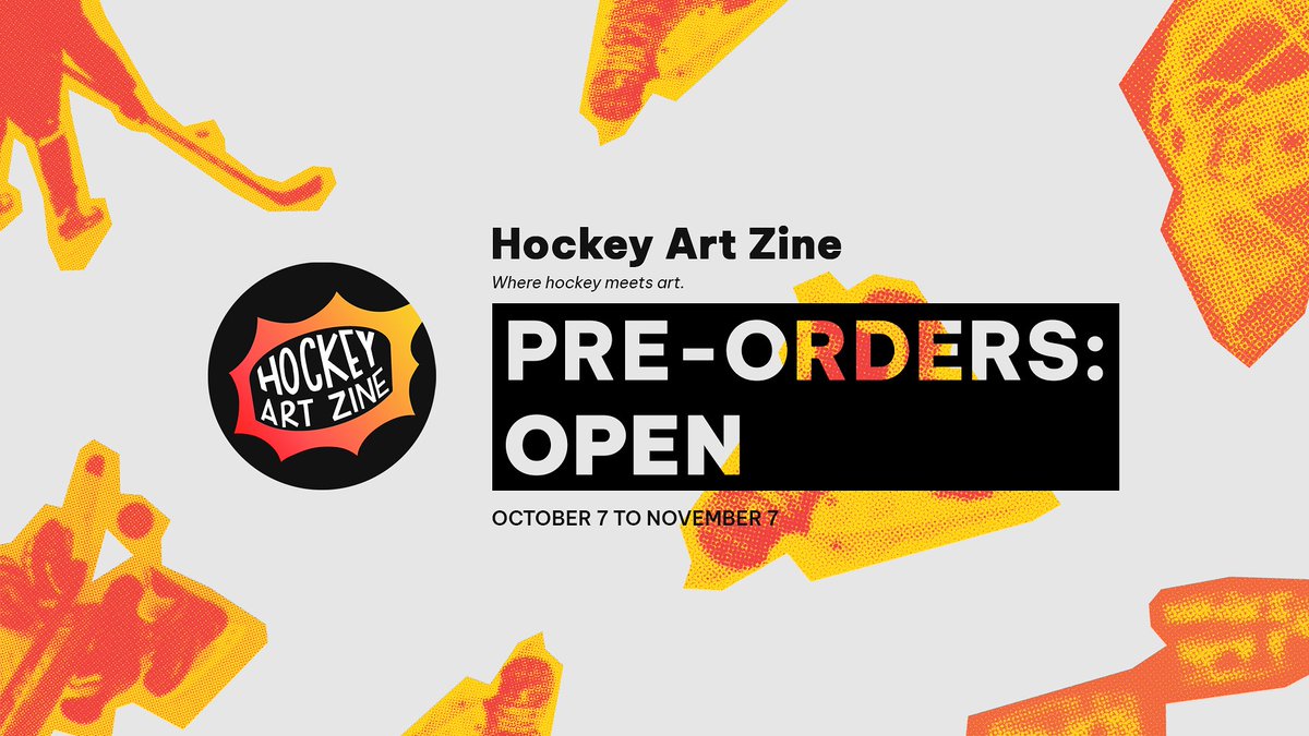 PRE-ORDERS: OPEN ✨

The Hockey Art Zine’s Volume 1: Hockey Cards are now available for pre-order! Order a digital, physical, or bundle copy of the zine at hockeyartzine.bigcartel.com.

As a reminder, all post-production proceeds will benefit Black Girl Hockey Club. 

#hockeyartzine