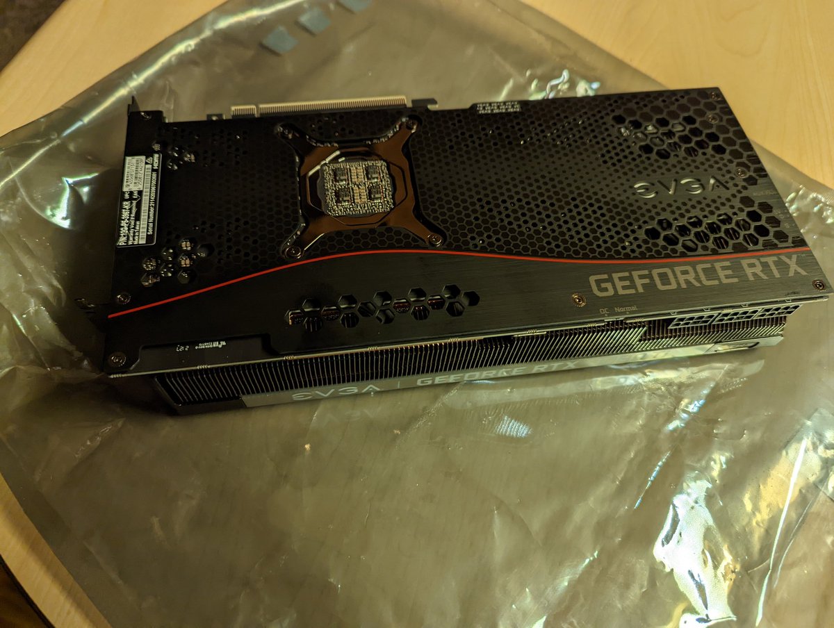 LeeranW's tweet photo. So the customer gave me a 3080 Ti as a thank you for some of the work I've done, and I now face a new issue: Can I even fit this thing into my current PC case, or will I be forced to grab something with more room? https://t.co/tZZLuq3sVD