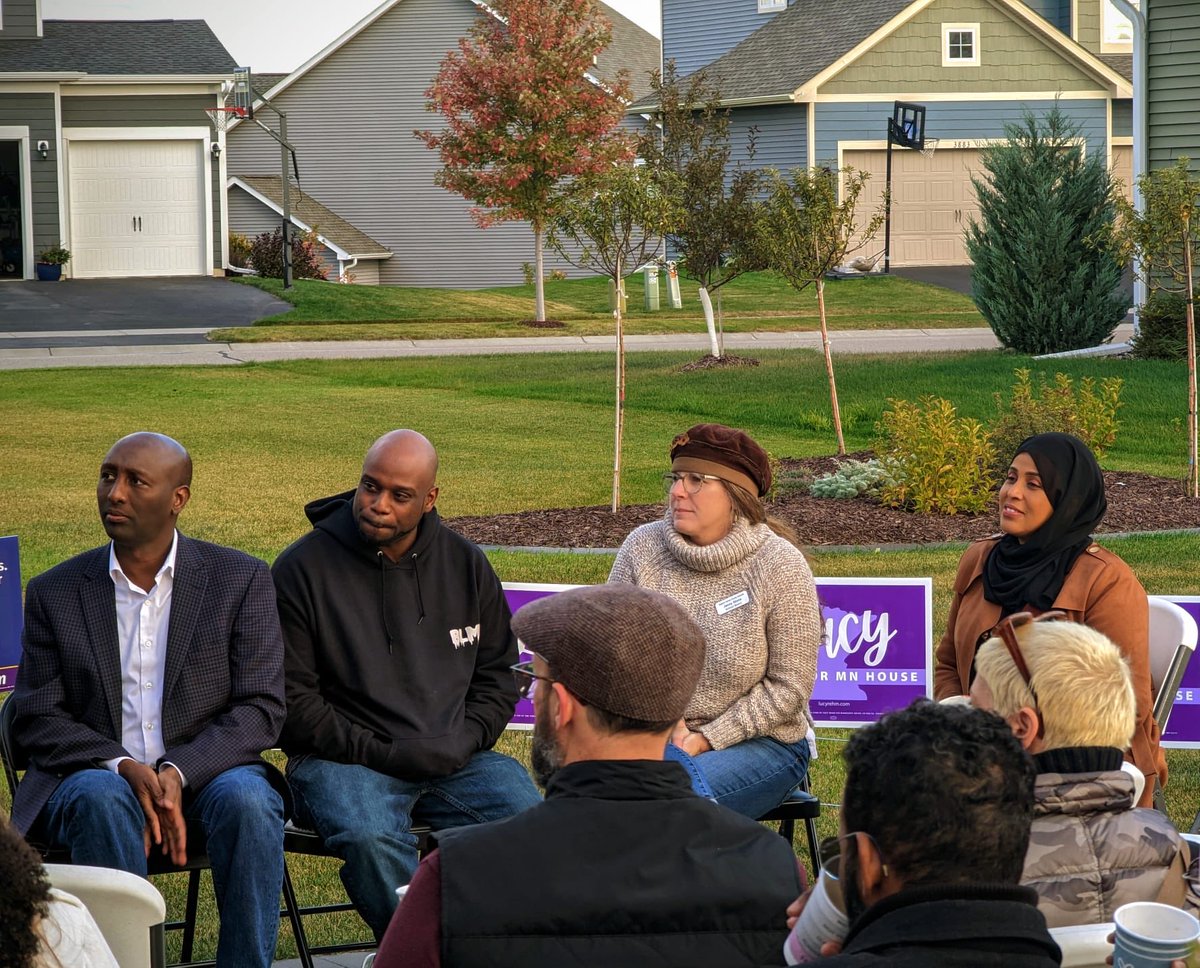 Thank you⁦ Madina Abshir for always organizing and mobilizing your neighbors in Chaska to support great candidates!
