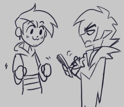 Drain giving Griff and aurograph 